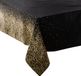 Feeric lights & Christmas Kerst Tafelkleed - zwart - gouden glitters - 140 x 240 cm - wasbaar