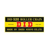DID 520 CHAIN (Black & Black) - Length: 124 links with clip joint (RJ)