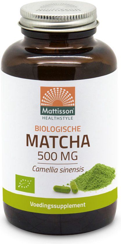 Mattisson Biologische Matcha 500mg - Groene Thee Matcha Poeder Capsules - 90 Capsules
