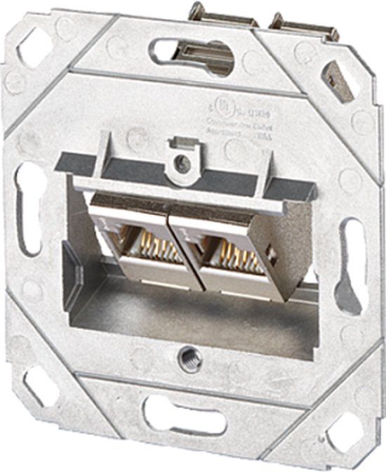 BTR Metz Connect Netwerkdoos Inbouw (in muur) Inzet CAT 6A 2 poorten