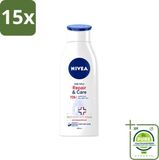 Nivea Repair & Care Body Lotion voor Zeer Droge Huid - 400 ml - 15 Stuks
