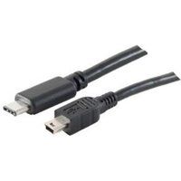 Shiverpeaks BASIC-S - USB-kabel - USB-C (M) naar mini USB type B (M) - USB 2.0 - 1 m - zwart