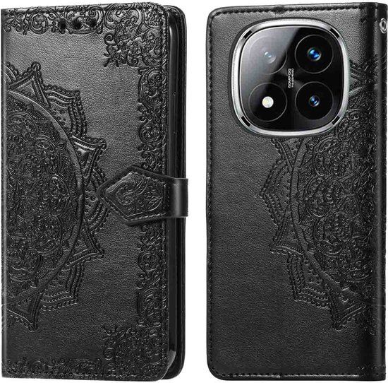 imoshion Hoesje - Geschikt voor Xiaomi Poco X7 - Mandala Bookcase - Zwart