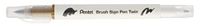 Pentel Brush Sign Pen Twin SESW30C Vezelpen, 2 penseelachtige punten, umbra (1 stuk)