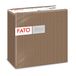 Fato - Droge papieren servetten, airlaid, textieleffect, verpakking met 50 servetten, formaat 40 x 40 gevouwen in 4, decoratieve kleur hazelnoot