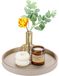 Solidchoice - Plateau de service rond en cuir pour cuisine et salon