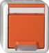 Gira SCHUKO-WCD KD + BSF WG AP Oranje [4440309]