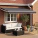 Maison Exclusive - Parasol manuel, 3 x 2 mètres, anthracite, 100% polyester
