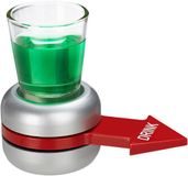 Merkloos Drinkspel - Draai de shot - 2 stuks - grijs