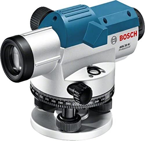 Bosch optisch nivelleertoestel GOL 32 G (vergroting 32 x, maateenheid: 400 Gon, bereik: tot 120 m, meetlat GR 500, statief BT 160, in transportkoffer)