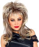Widmann - 80s Rockster Pruik Cindy - Blond