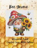 Bee Gnome: Whimsical Floral Counted Cross Stitch Pattern