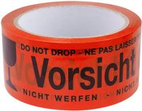Logilink 2direct GmbH Signaalwaarschuwingstape 'Voorzichtig glas', rood, polypropyleen, 6-pack