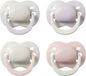 Tommee Tippee fopspeen voor pasgeborenen - 0-2 maanden - 4 stuks - orthodontische speen - 100% BPA-vrij silicone - Pale Plum en Cotton Candy