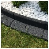 EcoShape FlexiBorder Gazonrand, het flexibele gazonrandsysteem (6 x 1 meter, grijs)