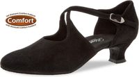 Diamant Ballroom Schoenen voor Dames - Zwart Suède - Maat 40,5