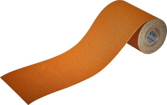 Wolfcraft Schuurpapier Korrel 120 - Rol voor hout/metaal - 5 m × 93 mm