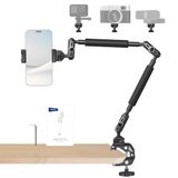 Neewer 22" Magic Arm w Klem, Overhead Bureau Camera Telefoon Mount w Dual Ball Head Articulerende Arm, 1/4" 3/8" Draden voor ARRI, Telefoonhouder Compatibel met iPhone DSLR Action Camera Video Licht