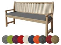 Merkloos Tuinbankkussen met Rits, Grijs, 120 x 40 x 5 cm
