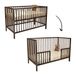Colorfull Home Collection Colorfull Home Meegroei Ledikant Luca V2 Pure Cacao 60x120