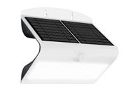 Luceco Solar-hoeklamp voor buiten, met PIR-bewegingssensor, 6,8 watt, aluminium wit LEXS80W40-01