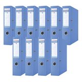 DONAU Premium map, breed, 10 stuks, DIN A4, 7,5 cm, blauw