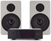 AVCOM Amplificateur à état solide avec 6 haut-parleurs passifs, Blanc
