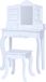 Teamson Kids Houten Kaptafel Kinderen - Tafel en Stoel Set - Wit