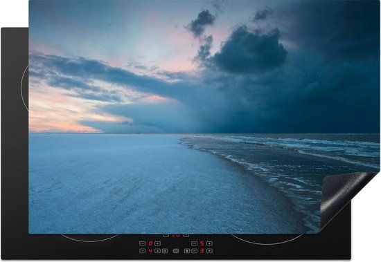 KitchenYeah® Inductie beschermer 77x51 cm - Noordzee - Inductiebeschermer voor Inductie Kookplaat