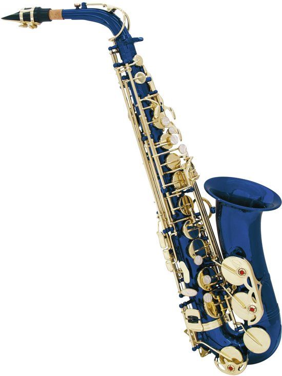 Dimavery Alto Saxofoon - blauw - SP-30 Eb - Inclusief koffer en accessoires