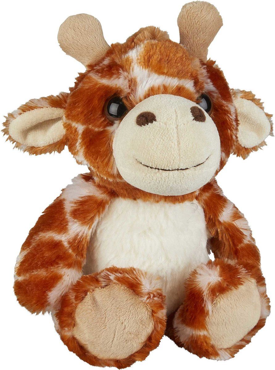 Ravensden Pluche knuffel dieren Giraffe 18 cm - Speelgoed safari dieren knuffelbeesten - Leuk als cadeau