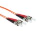 ACT RL1002 Glasvezel patchkabel Duplex ST LSZH 2 meter Oranje