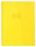 Calligraphe 72414C Schriftomslag met Diamantkorrel structuur Geel - 24x32 cm - 18/100ste met Etikethouder - PVC Opaak