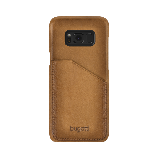 Bugatti Londra Geel Leer Krasbestendig voor Samsung Galaxy S8+