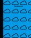 Notebook: Cloud Notebook: Blue - College Ruled 100 Pages - 7.5 x 9.25