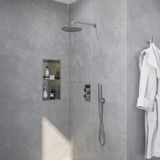 FortiFura Calvi Regendoucheset Thermostaatkraan Chroom