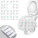 Jetables Couvre-toilettes 20 Pièces pour Usage Hygiénique