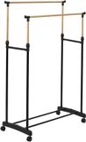 Home Deco Factory Mobiel kledingrek - Zwart - 160cm