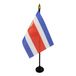AZ FLAG Tafelvlag Costa Rica 15x10 cm Polyester 100D Plastic Voet