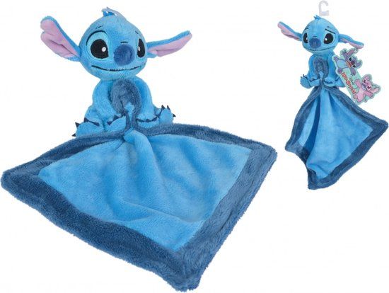 Disney Lilo & Stitch Stitch Knuffel - 37 cm - Blauw