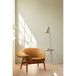 Warm Nordic Lampadaire Cone avec table, cachemire/teck, 144 cm
