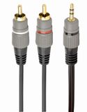 Gembird CCA-352-1.5M câble audio 1,5 m 3,5 mm 2 x RCA Noir