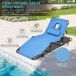 Chaise de plage avec découpe faciale et coussin amovible