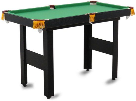 Garlando Dallas Pooltafel - Zwart - 4 ft. - Voor thuis - Incl. accessoires