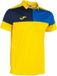 Joma Polo Enfant Crew V Manches Courtes Col Polo Polyester Jaune 4 ans