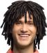 Boland Carnaval verkleed pruik voor heren - Ruud Gullit stijl van vroeger - zwart - dreadlocks