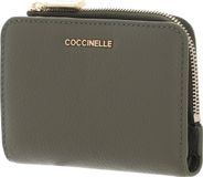 COCCINELLE Leren Kaarthoes Metallic Soft Credit Card Holder Laurel Green