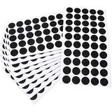 Adsamm® / 500 x zelfklevende viltglijders/zwart/Ø 16 mm/rond / 1,5 mm dunne zelfklevende meubelglijders van vilt