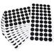 Adsamm® / 500 x zelfklevende viltglijders/zwart/Ø 16 mm/rond / 1,5 mm dunne zelfklevende meubelglijders van vilt