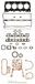 Full Ajusa 50215400 complete set afdichtingsringen motor